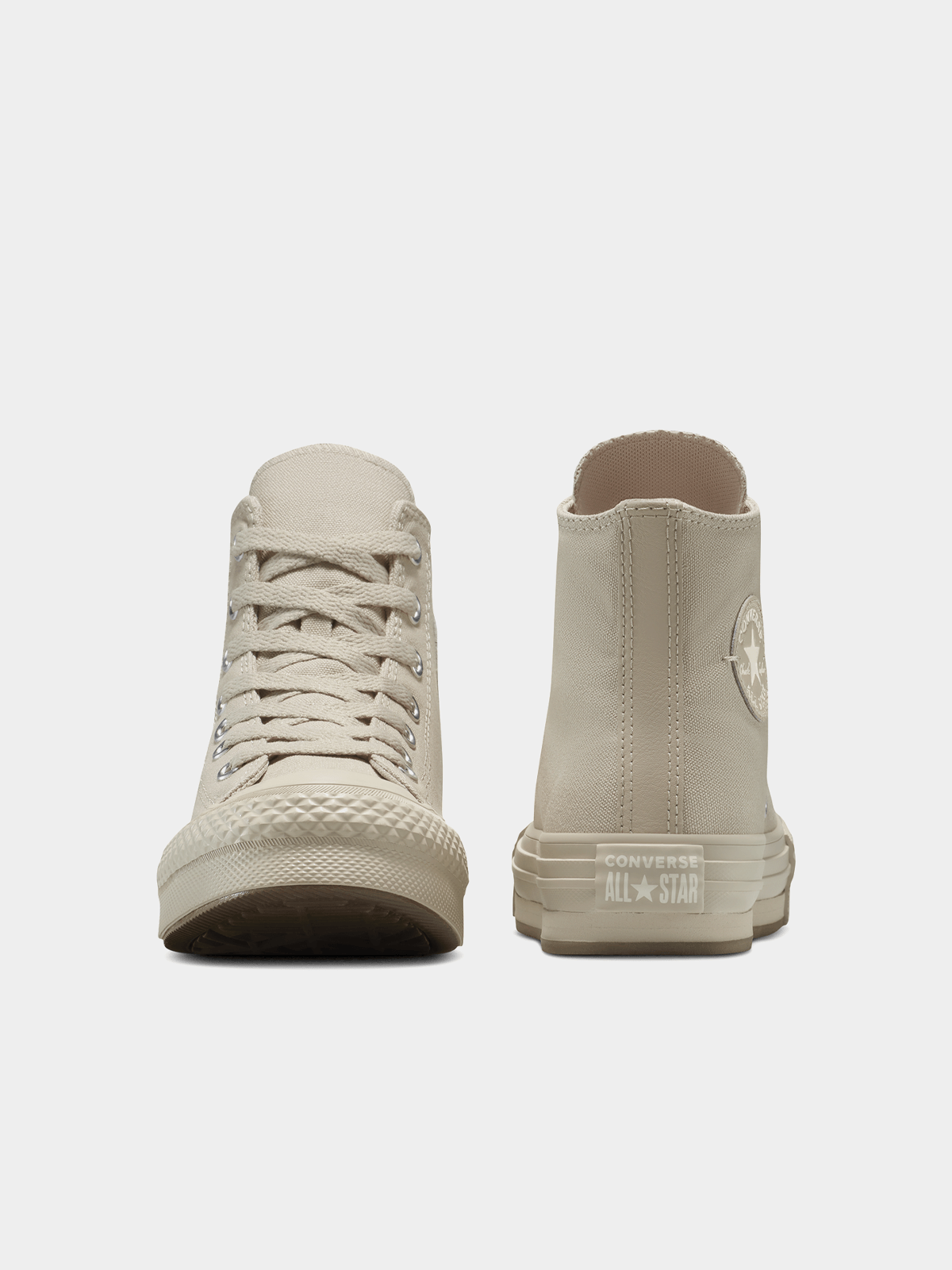 Lightweight EVA Platform Kids' Converse Chuck Taylor All Star Monochrome Sneakers