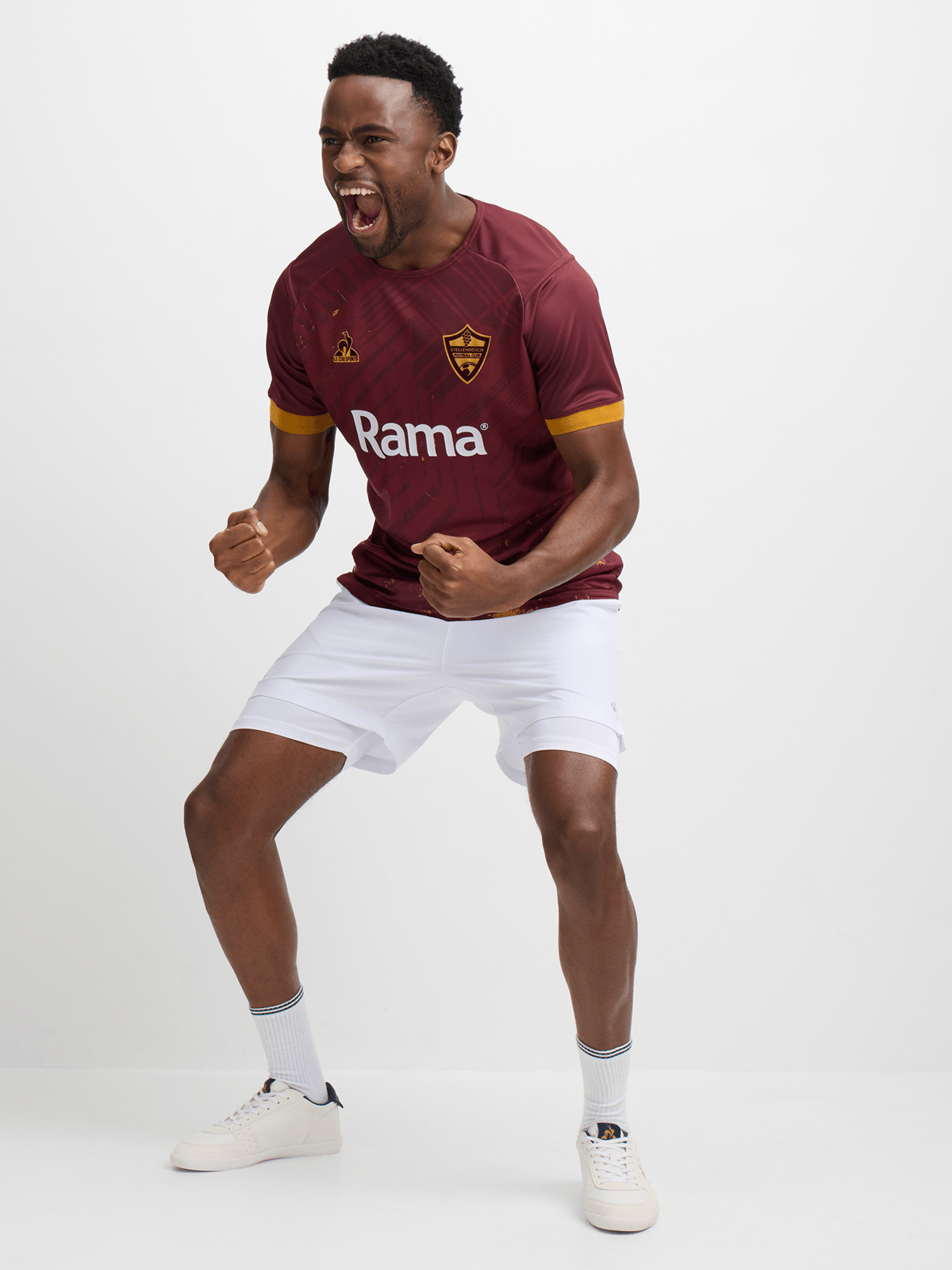 Le Coq Sportif Men's Stellenbosch FC Maroon Home Stadium Performance Jersey