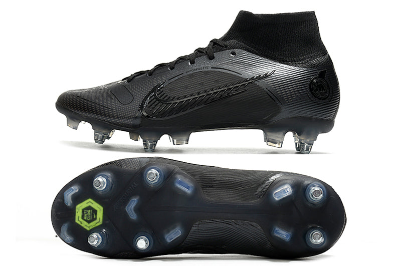 Mercurial Superfly 14 Elite FG Black Metal Studs