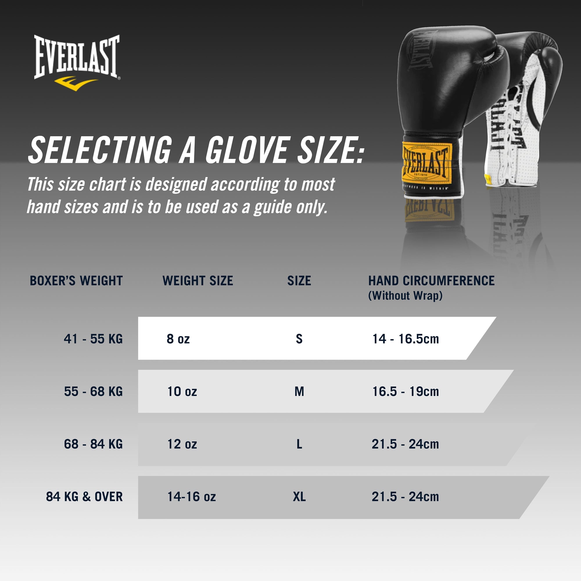 1910 PRO SPARRING LACED LEATHER TRAINING GLOVES - BLACK & WHITE