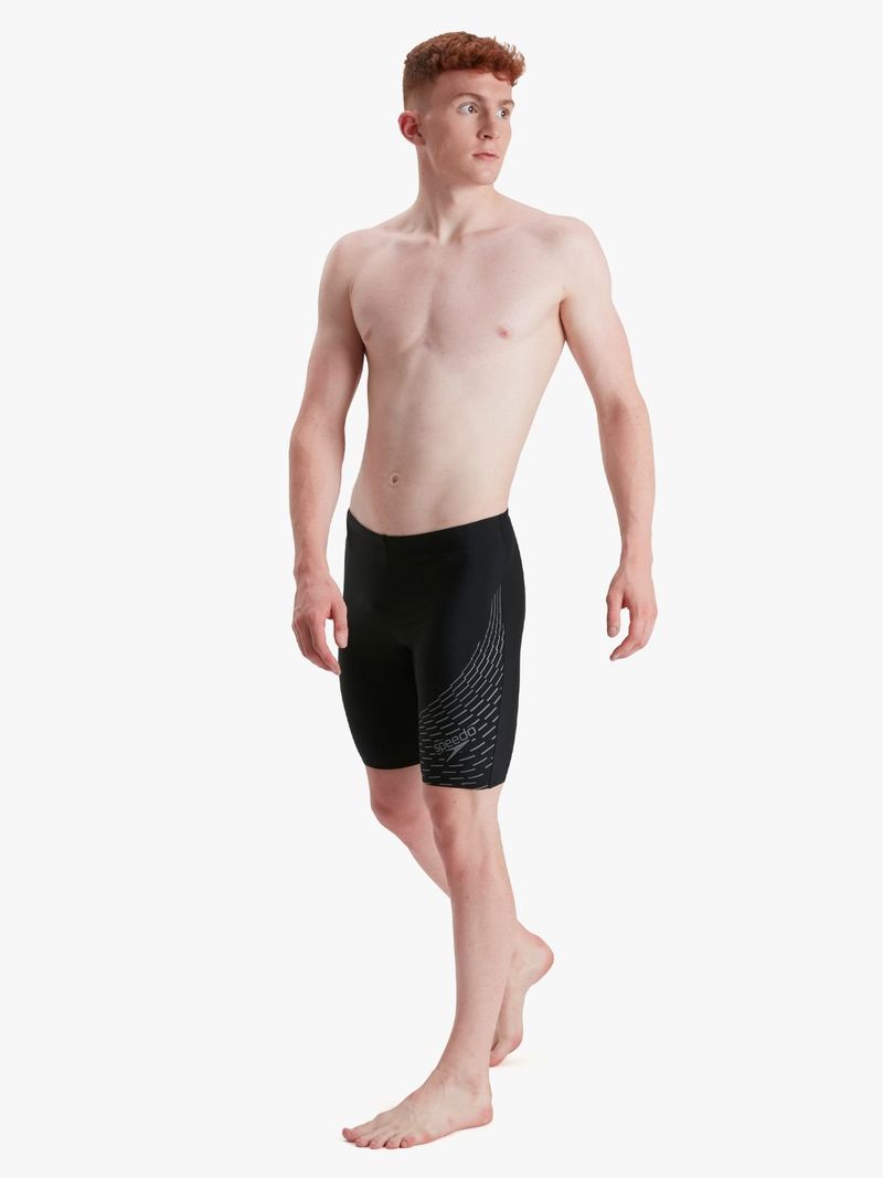 Speedo Men's Medley Logo Jammer: Durable Chlorine-Resistant Training Swim Trunks
