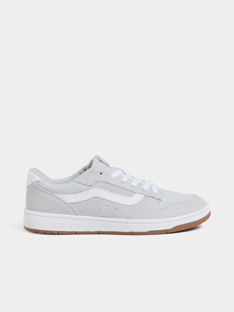 Vans Men's Ryland Grey White Gum Suede Casual Sneakers – Durable Style
