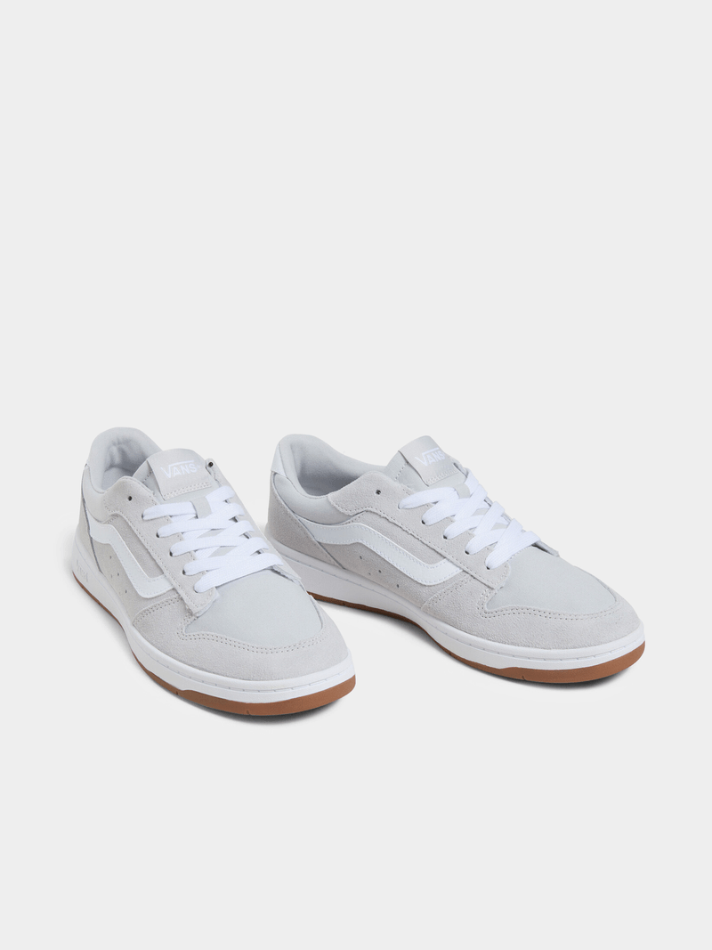 Vans Men's Ryland Grey White Gum Suede Casual Sneakers – Durable Style