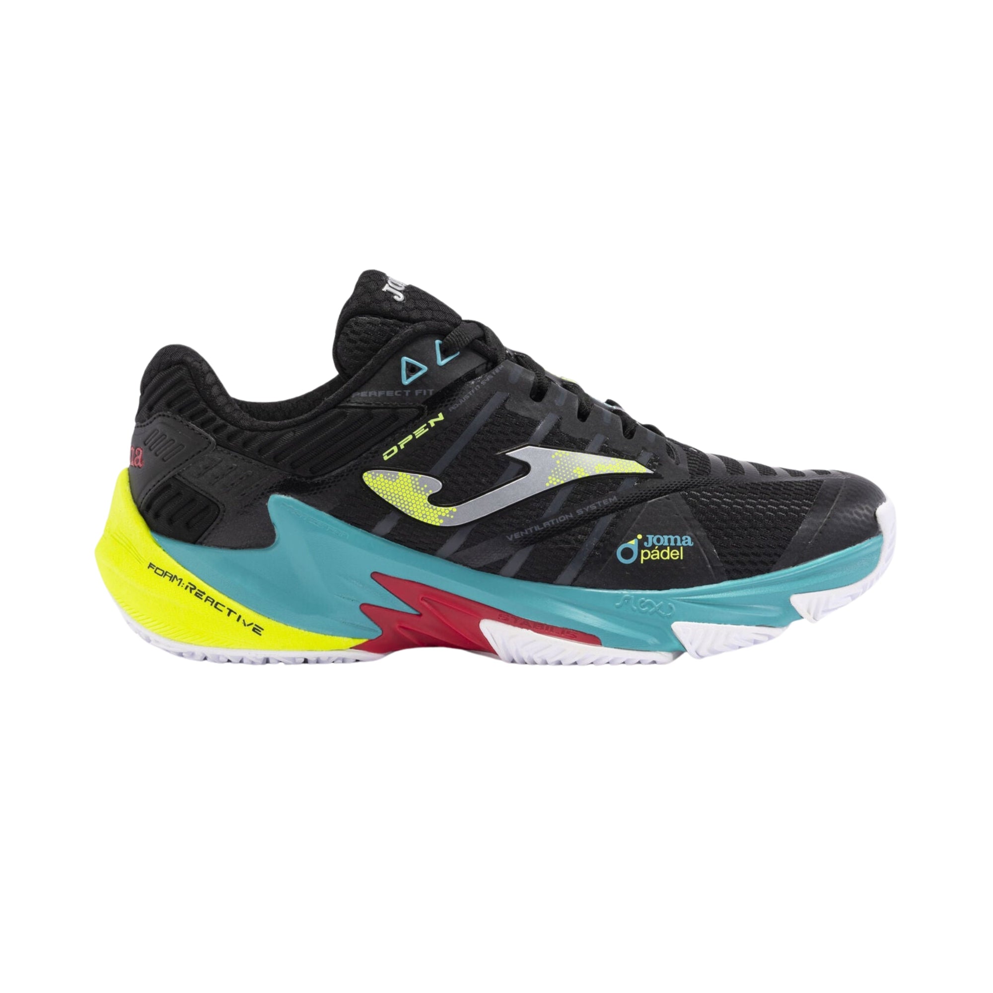 Joma Open Men 2401 Black Padel Shoes- Cover
