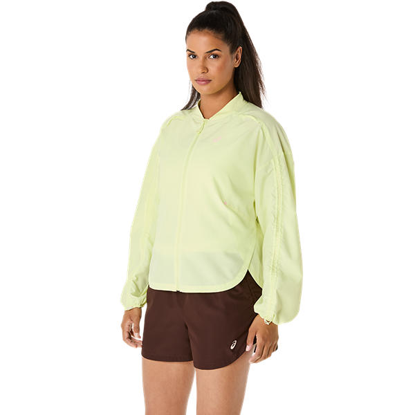 Asics NAGINO Run Adjustable Jacket Huddle Yellow