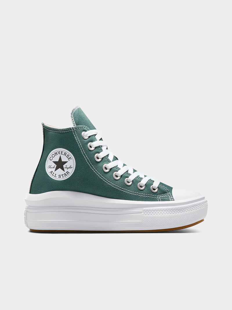 Converse Men's Chuck Taylor All Star Move True Nature Green Platform Sneakers