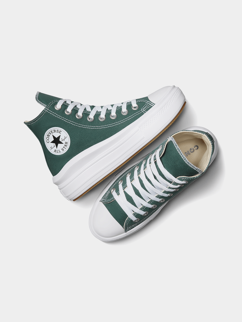 Converse Men's Chuck Taylor All Star Move True Nature Green Platform Sneakers