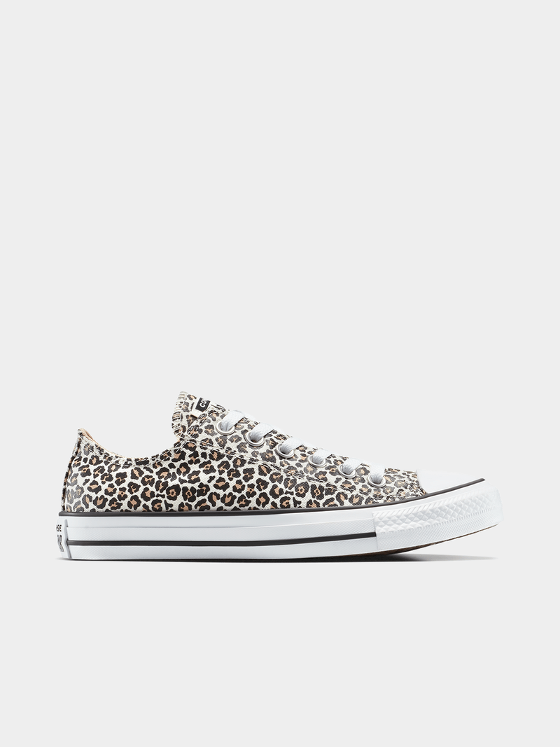 Converse Women's Chuck Taylor All Star Ox Low-Top Canvas Leopard Sneakers