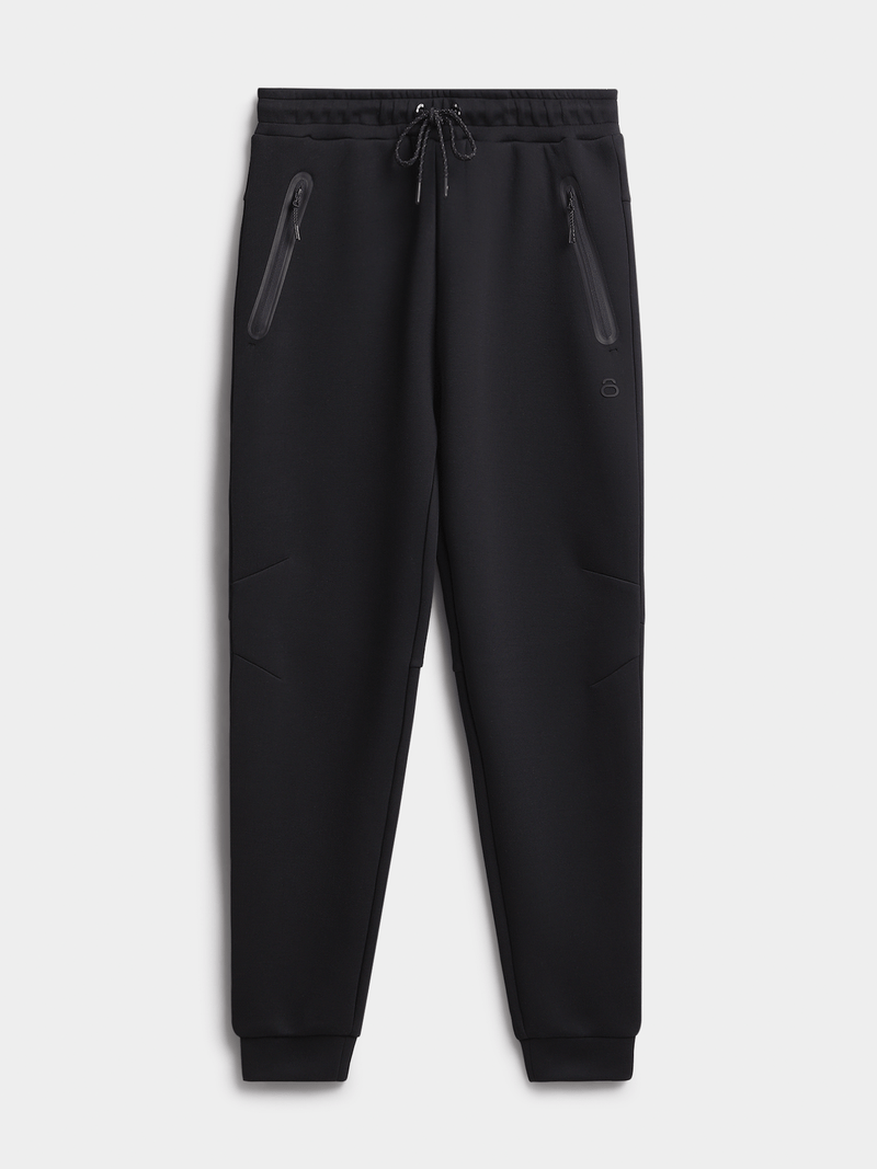 TS Men's Studio-Tech Black Jogger Pants with Side Popper Closures