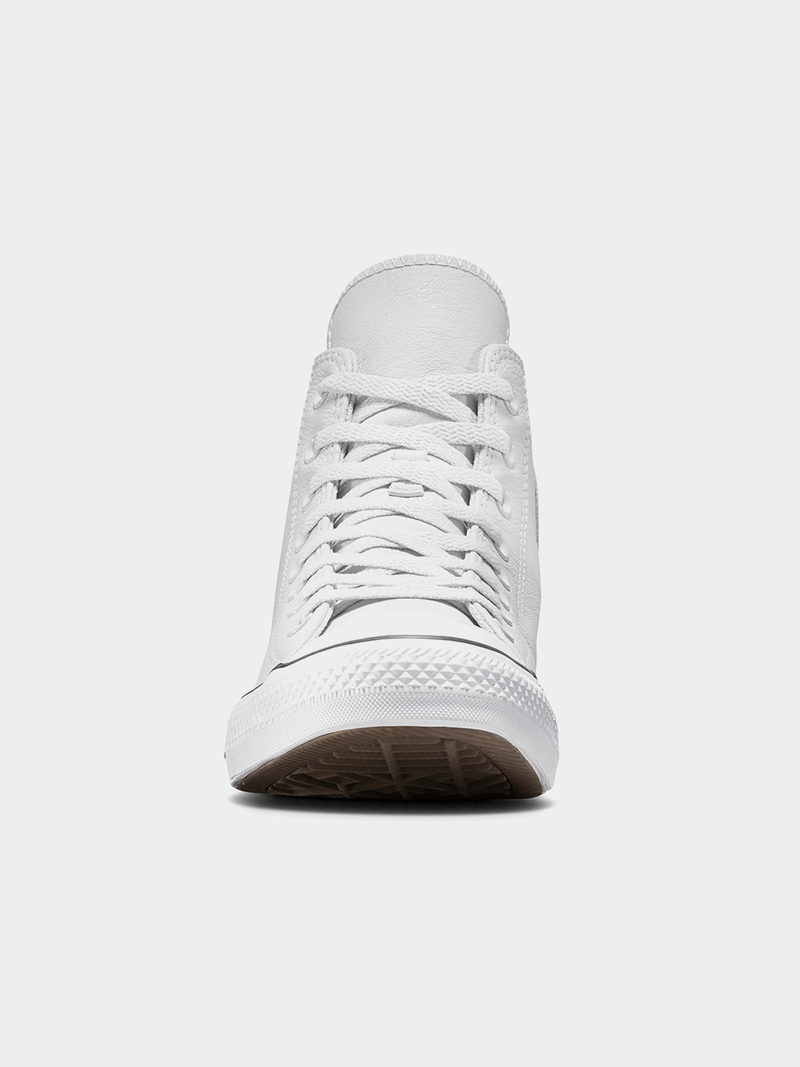 Men's Converse Chuck Taylor All Star Grey Leather High-Top Sneakers Classic Comfort