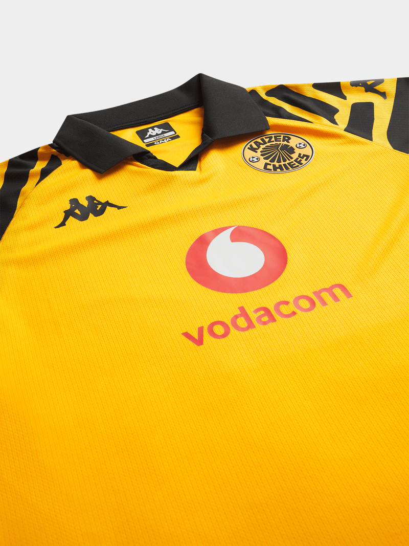 Kappa Men's Kaizer Chiefs 25/26 Home Yellow Stadium Jersey Official Fan Gear
