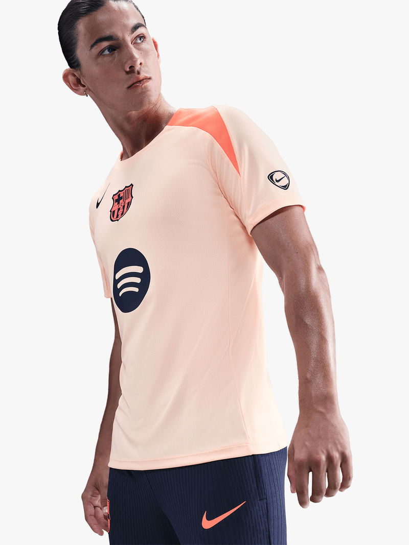 Nike Men's Barcelona Dri-Fit Strike Third Mango Soccer Tee