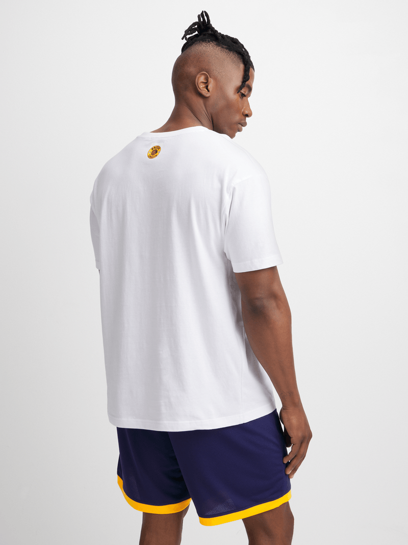 Kappa Men's Kaizer Chiefs Amemod White Athletic Cotton Crew Neck Tee