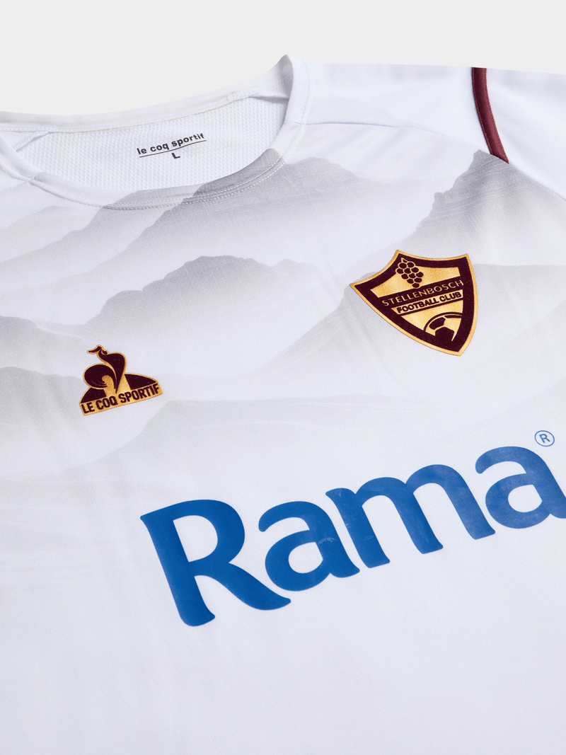 Le Coq Sportif Men's Stellenbosch FC Away 25/26 White Stadium Jersey