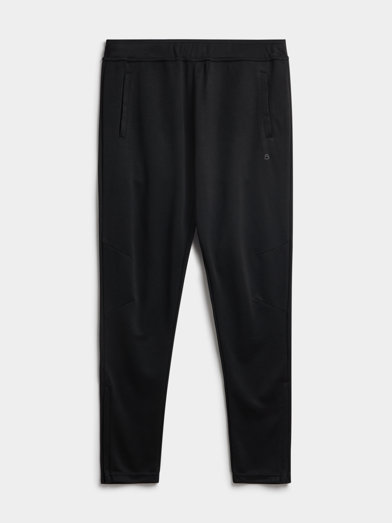 TS Men's Performance Agility Tricot Active Pants - Lightweight, Athletic Fit, Black