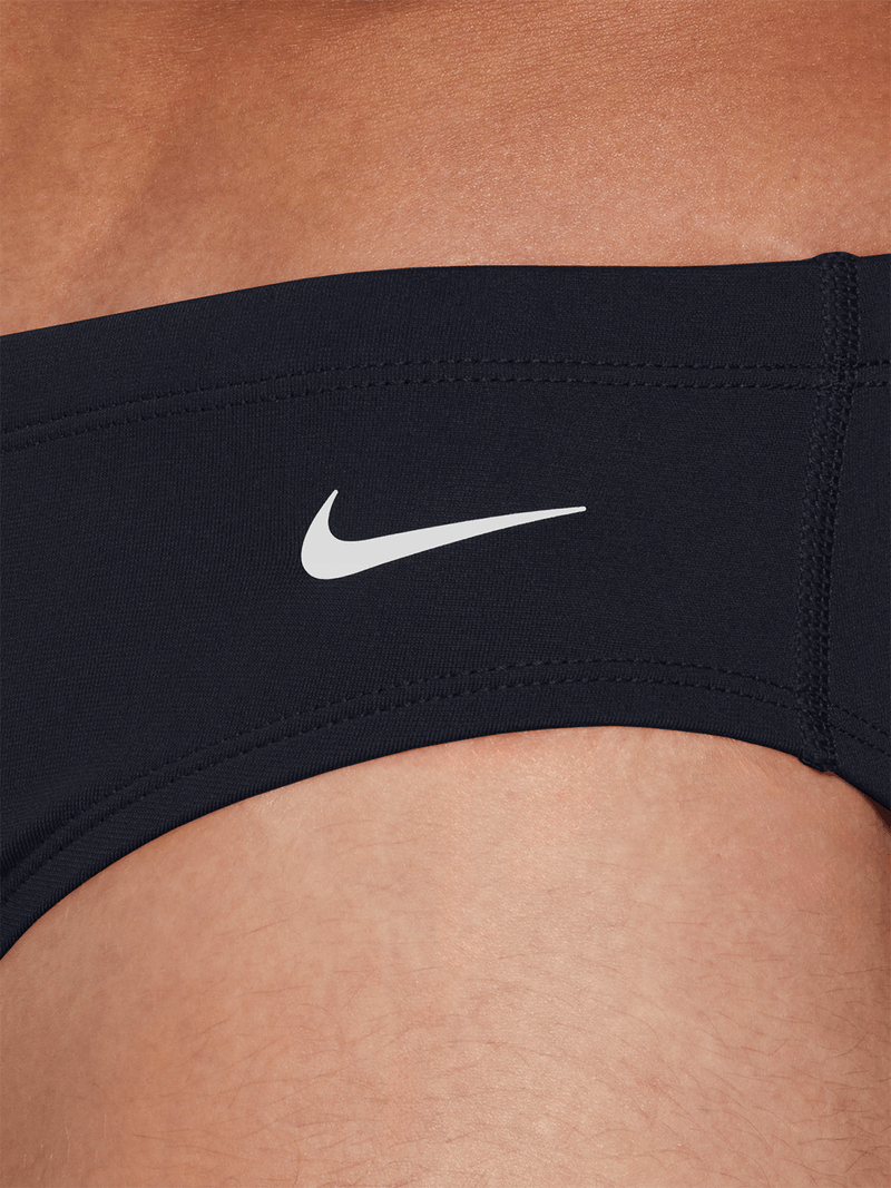 Nike Men's HydraStrong Solid Black Performance Swim Brief - Durable, Comfort Fit