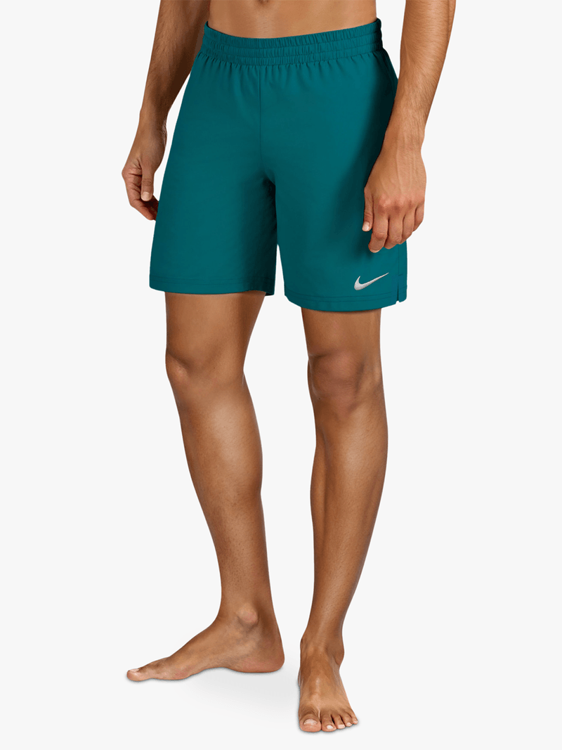 Nike Men's Essential 7-Inch Volley Swim Shorts - Quick-Dry Green Abyss