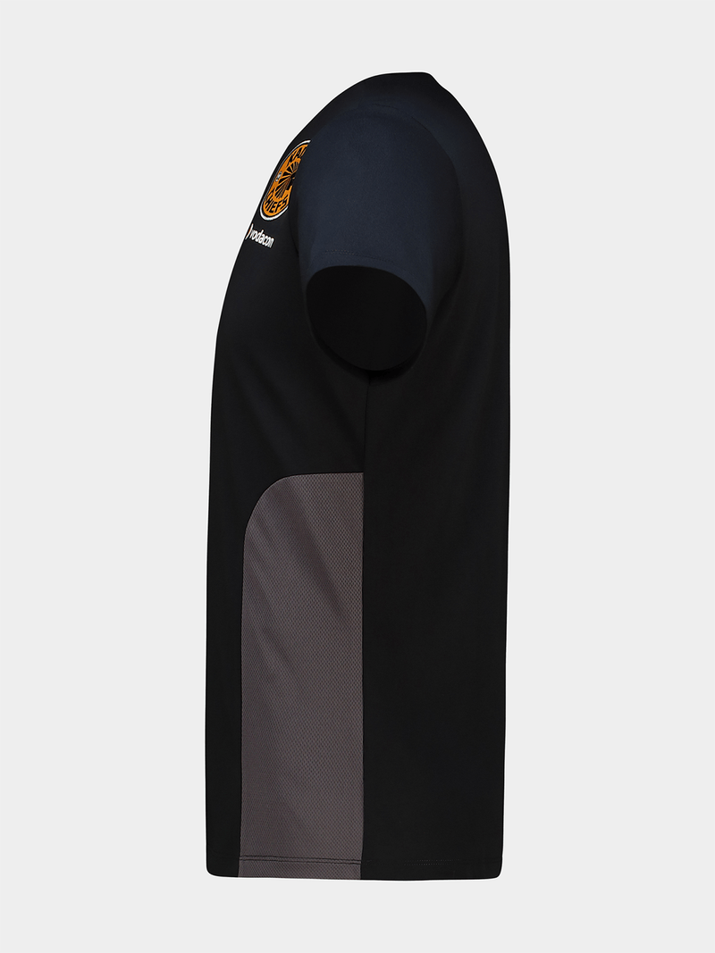 Kappa Men's Kaizer Chiefs Millido Performance Travel Tee - Black Comfort Shirt