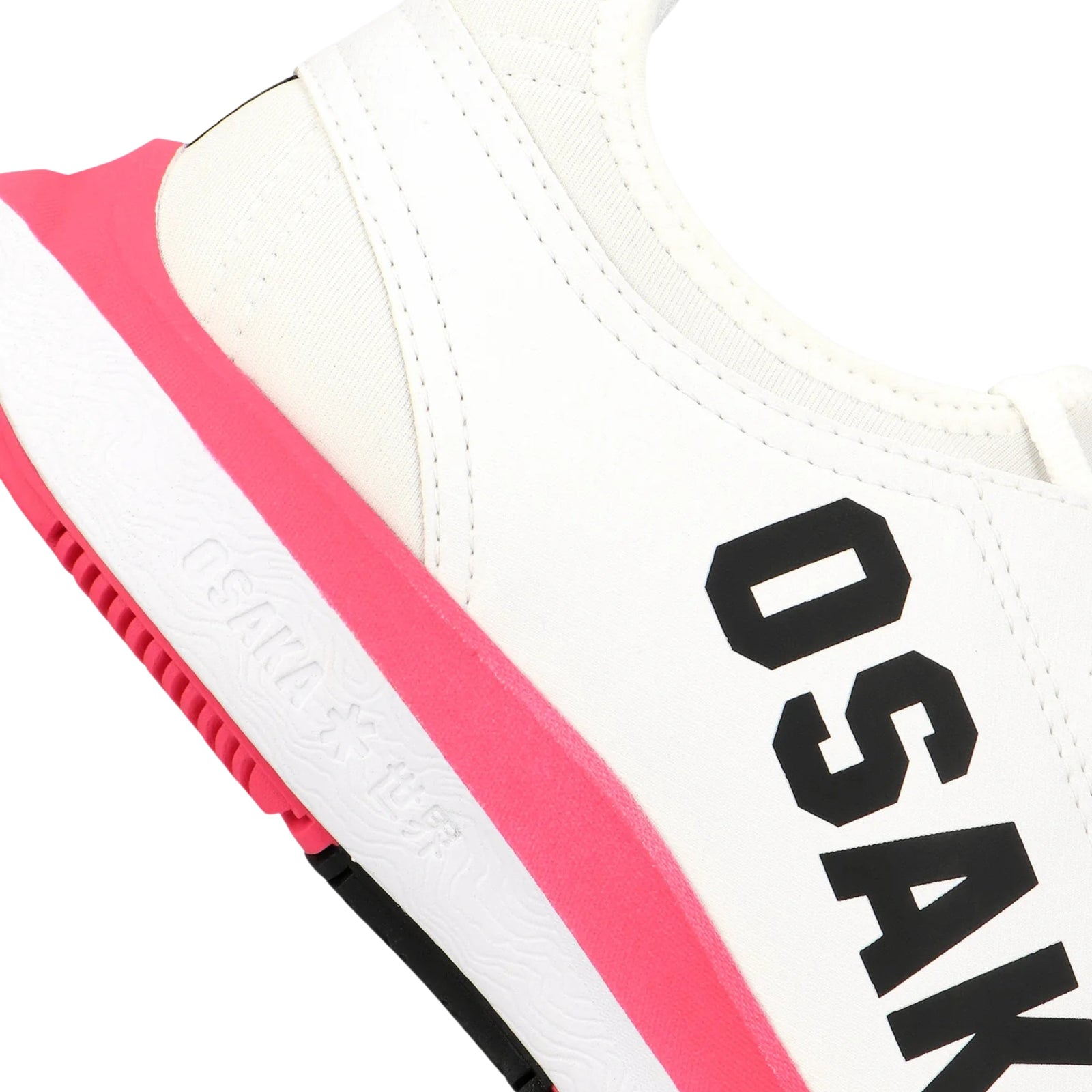 Osaka Furo Court Shoes - White/Raspberry - Cover
