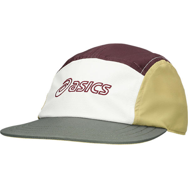 Asics 5 Panel Cap  Mantle Green/Dark Currant