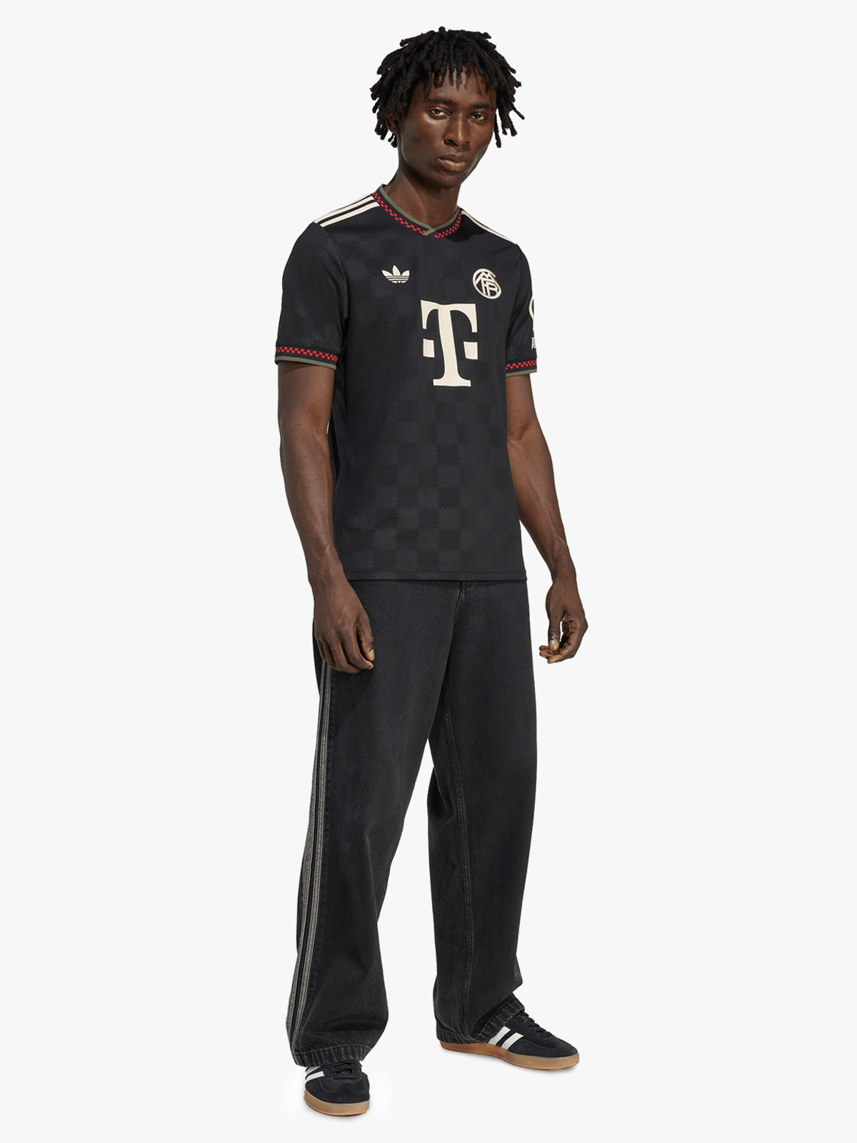 adidas Men's Bayern Munich 25/26 Black Third Stadium Soccer Jersey