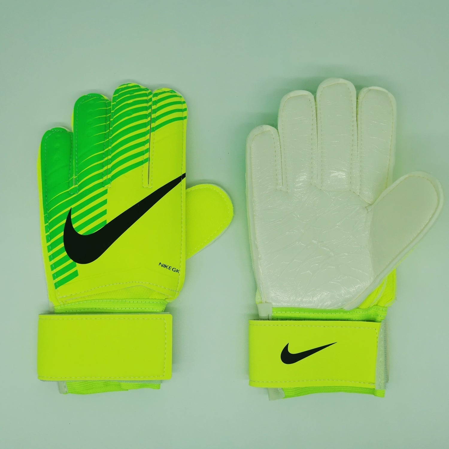 N13 Nike Finger Guard Gloves Yellow Green