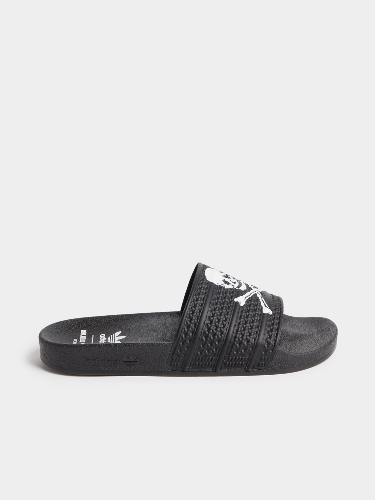 adidas Orlando Pirates Black White Slides - Comfortable Fan Footwear