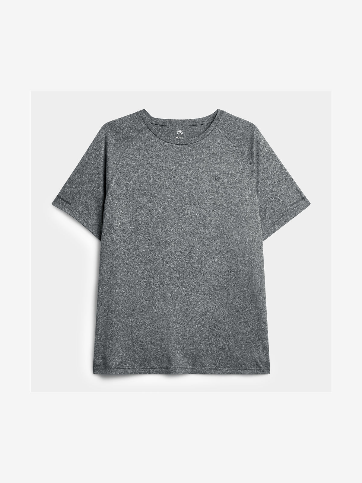 TS Men's Dri-Tech Grey Melange Performance Top – Stay Dry, Visible, Comfortable