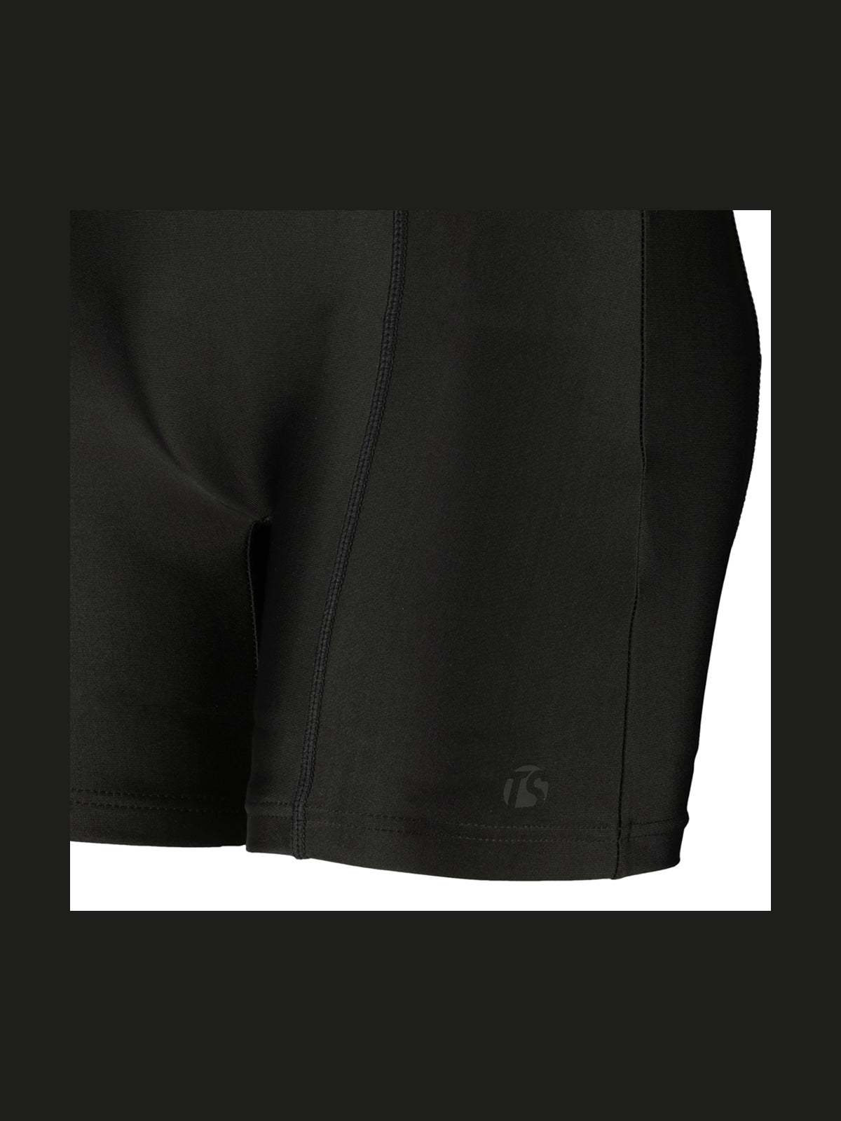 Women's Classic Black Boyleg Swimsuit - Ultimate Comfort, Full Coverage Swimwear