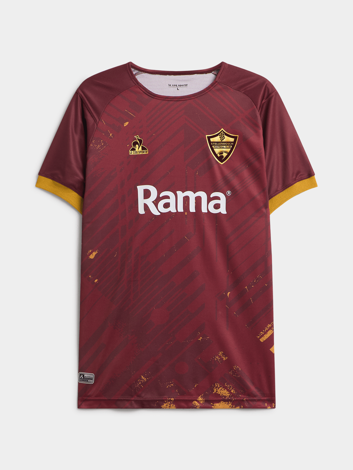 Le Coq Sportif Men's Stellenbosch FC Home Maroon Athletic Stadium Jersey