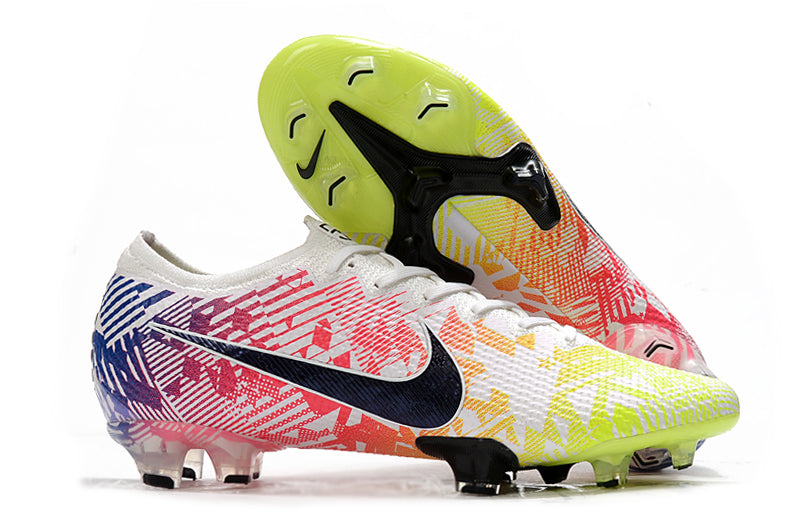Mercurial Vapor 13 Elite FG NJR Jogo Prismatico – White/Black/Racer Blue/Volt