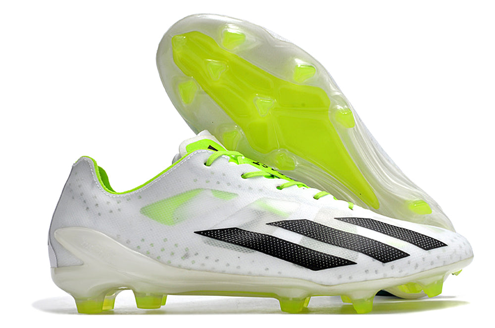 X CRAZYFAST+ FG Cloud White / Core Black / Lucid Lemon