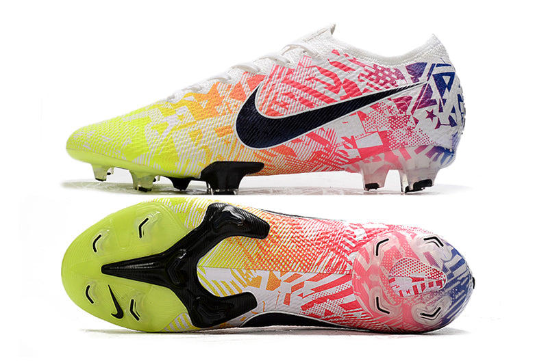 Mercurial Vapor 13 Elite FG NJR Jogo Prismatico – White/Black/Racer Blue/Volt