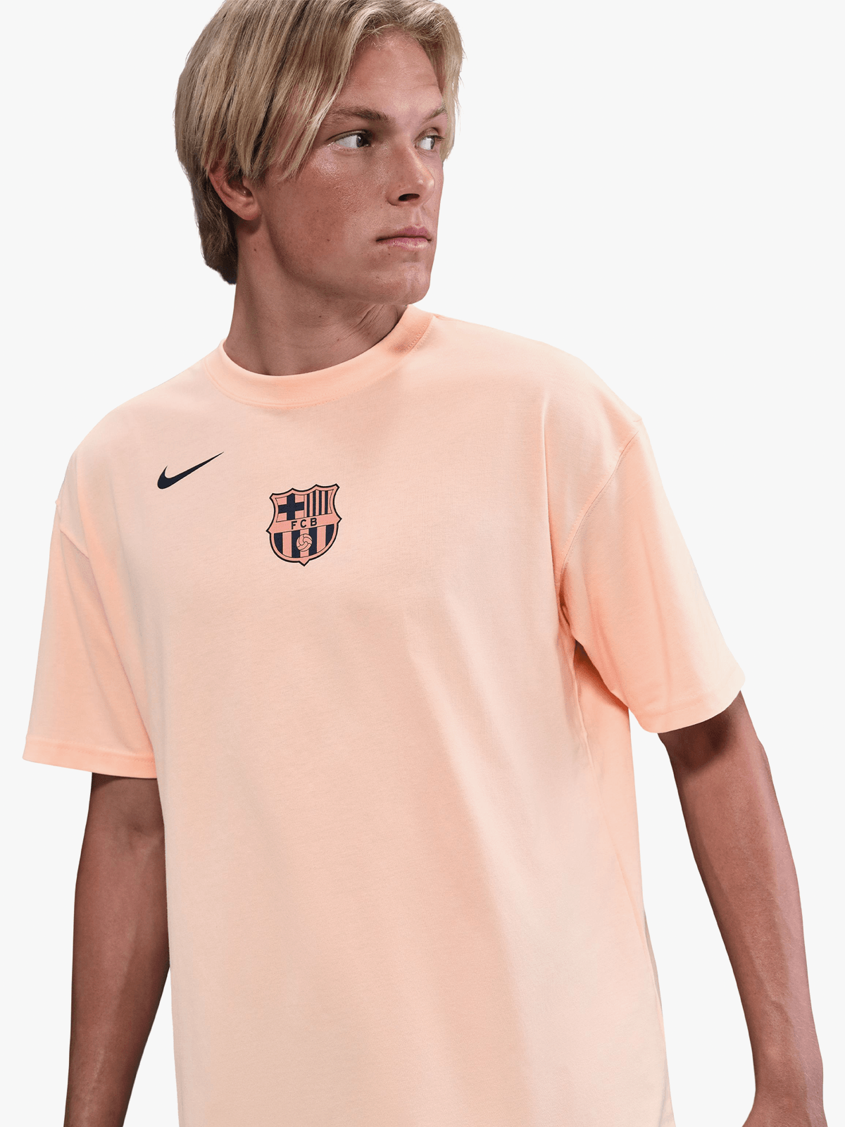 Nike Men's FC Barcelona T90 Remix Mango Retro Football Tee Shirt