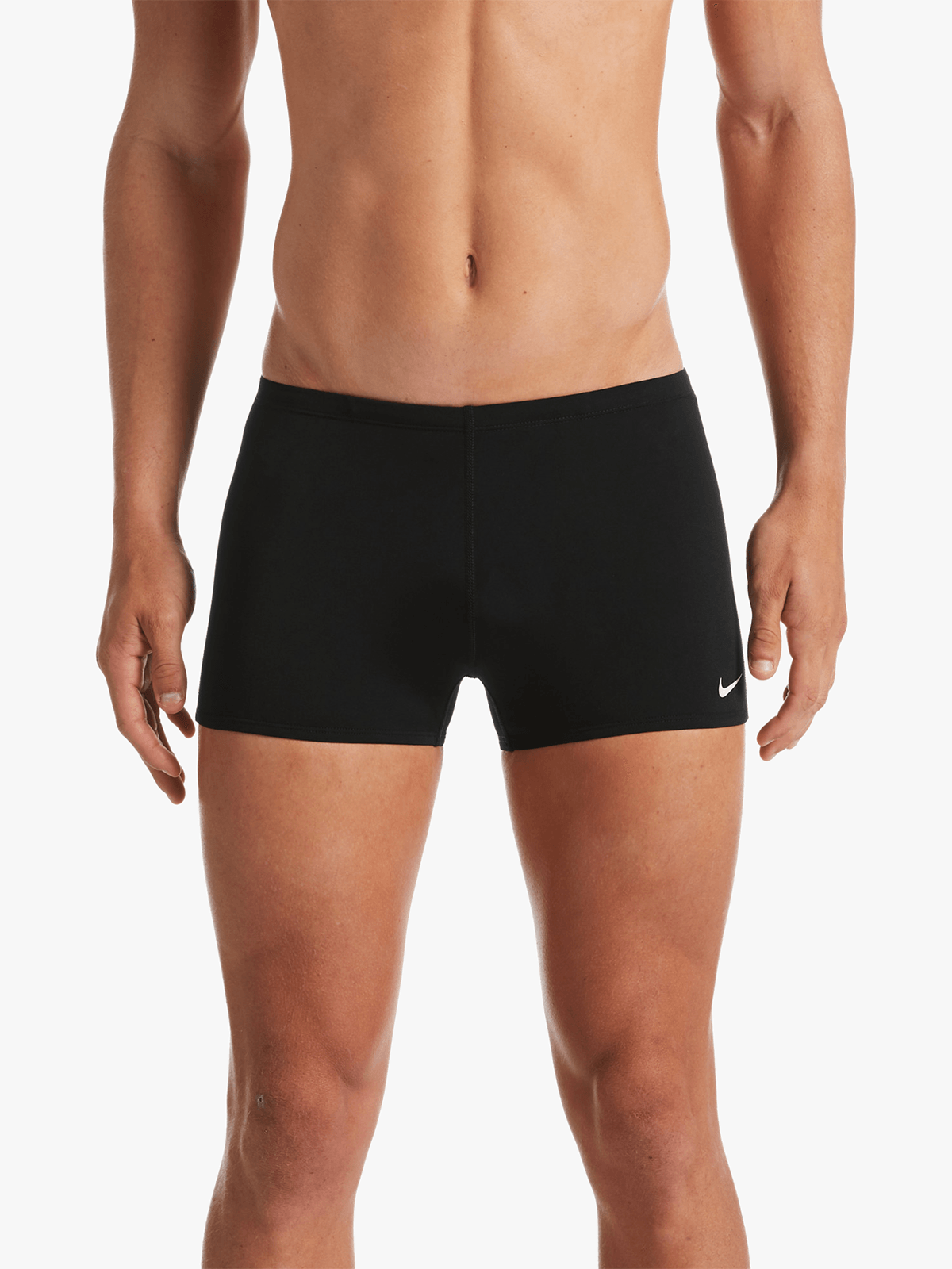 Nike Men's HydraStrong Solid Square Leg Black Jammer Swimsuit