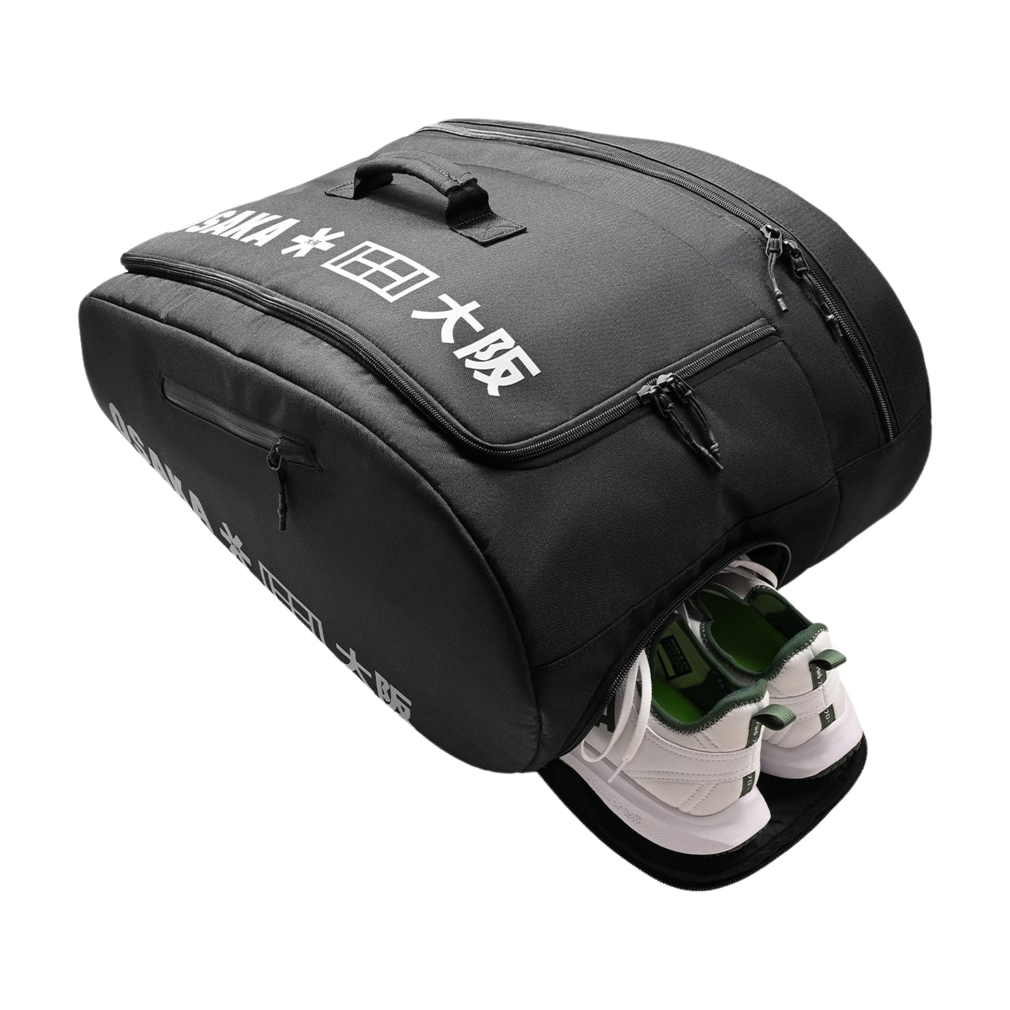 Osaka Medium Padel Bag - Black - Top