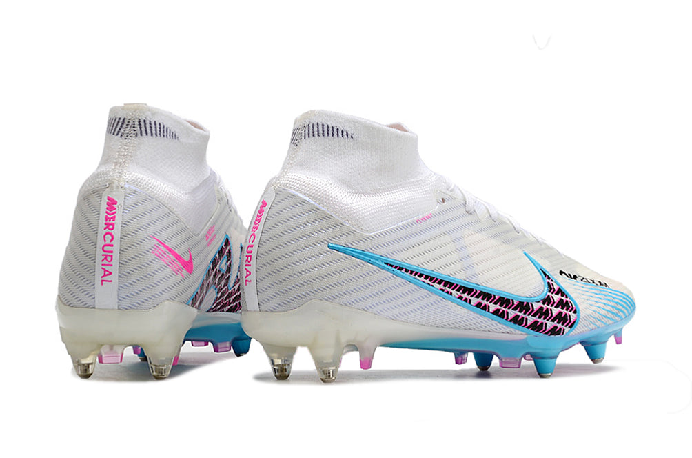Air Zoom Mercurial Superfly 15 Elite FG White/Blue/Pink