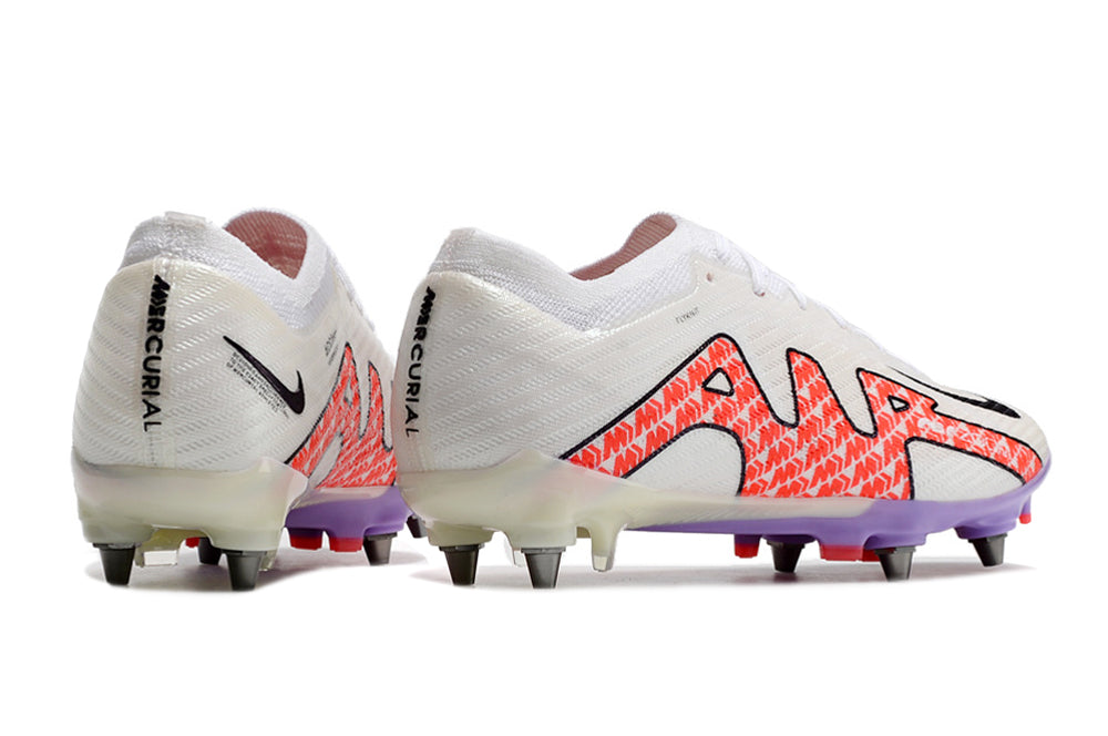 Air Zoom Mercurial Vapor 15 Elite FG White/Black/Pink Metal Studs