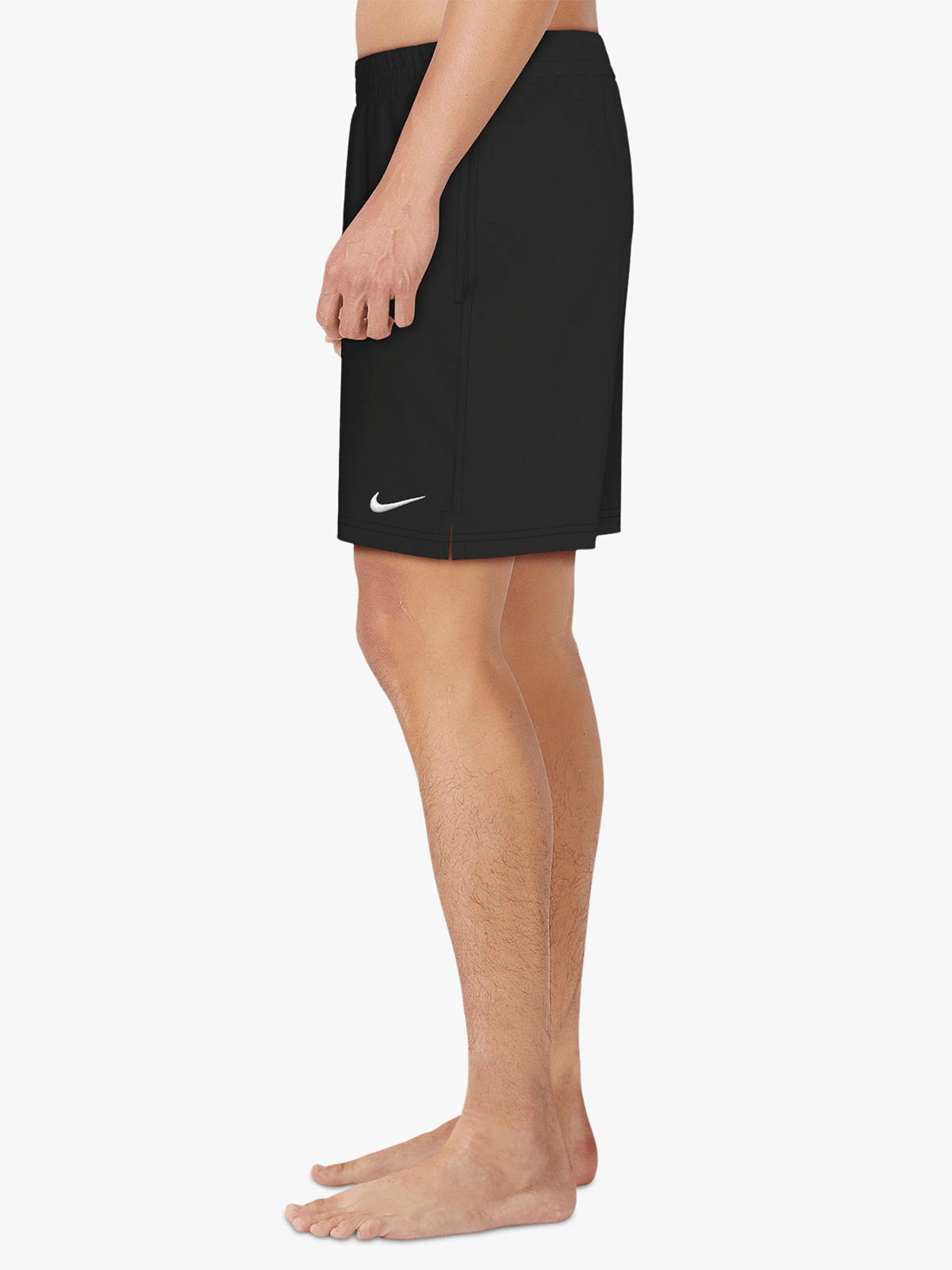 Nike Men's 7-Inch Black Volley Swim Shorts with Mesh Lining, Quick-Dry Fabric