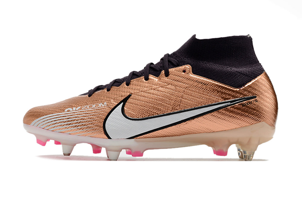 Air Zoom Mercurial Superfly 15 Elite FG Metalic Copper Metal Studs