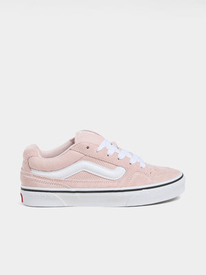 Vans Womens Caldrone Suede Sepia Rose Skate Sneakers for Everyday Comfort