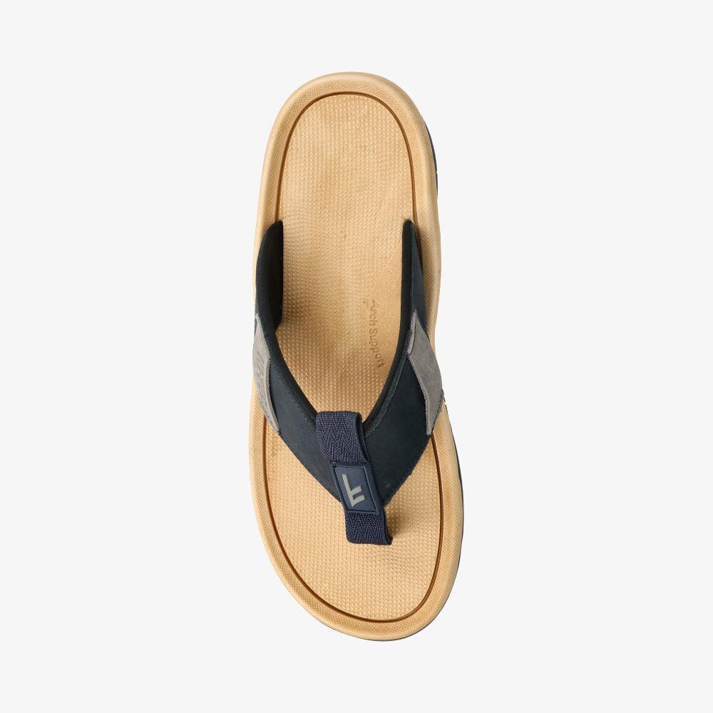 Hi-Tec Atlas Husk Men's Durable Leather Sandals with Arch Support & Grip