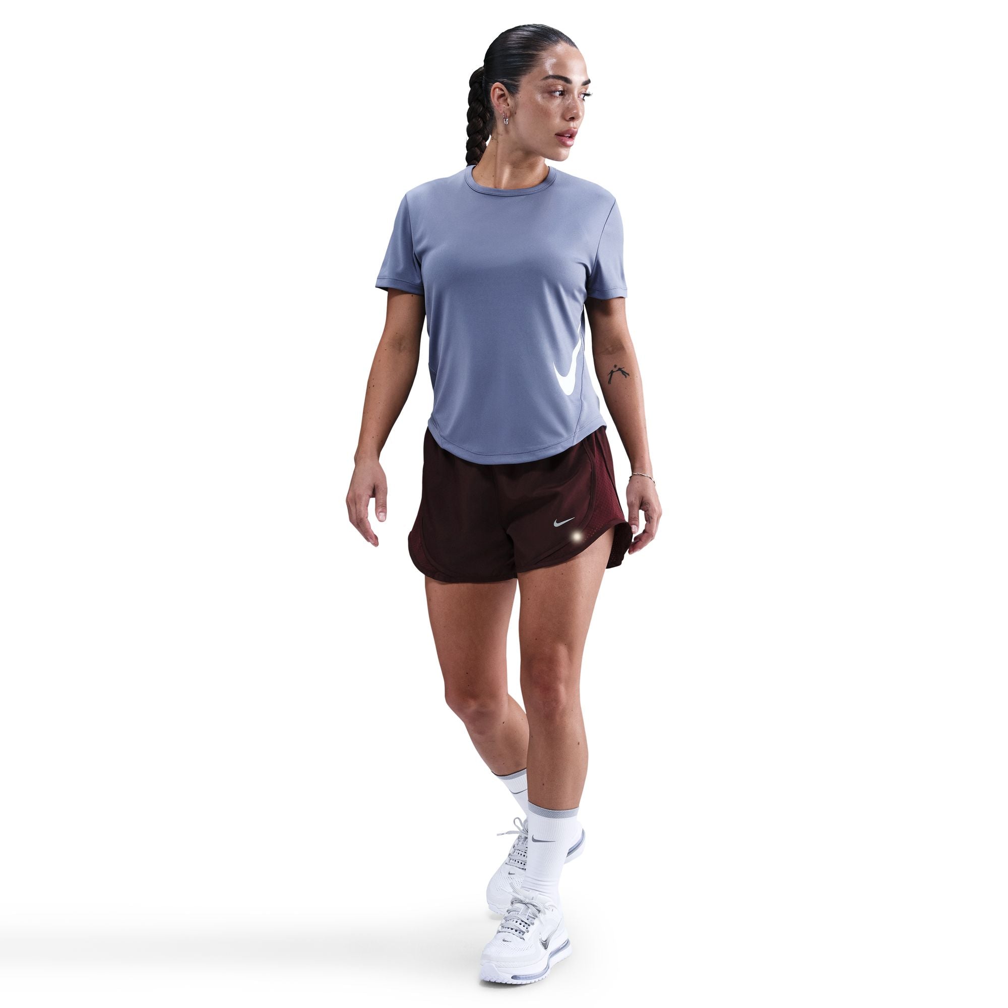 Nike Tempo Swoosh Dri-FIT Short-Sleeve Running Top World Indigo