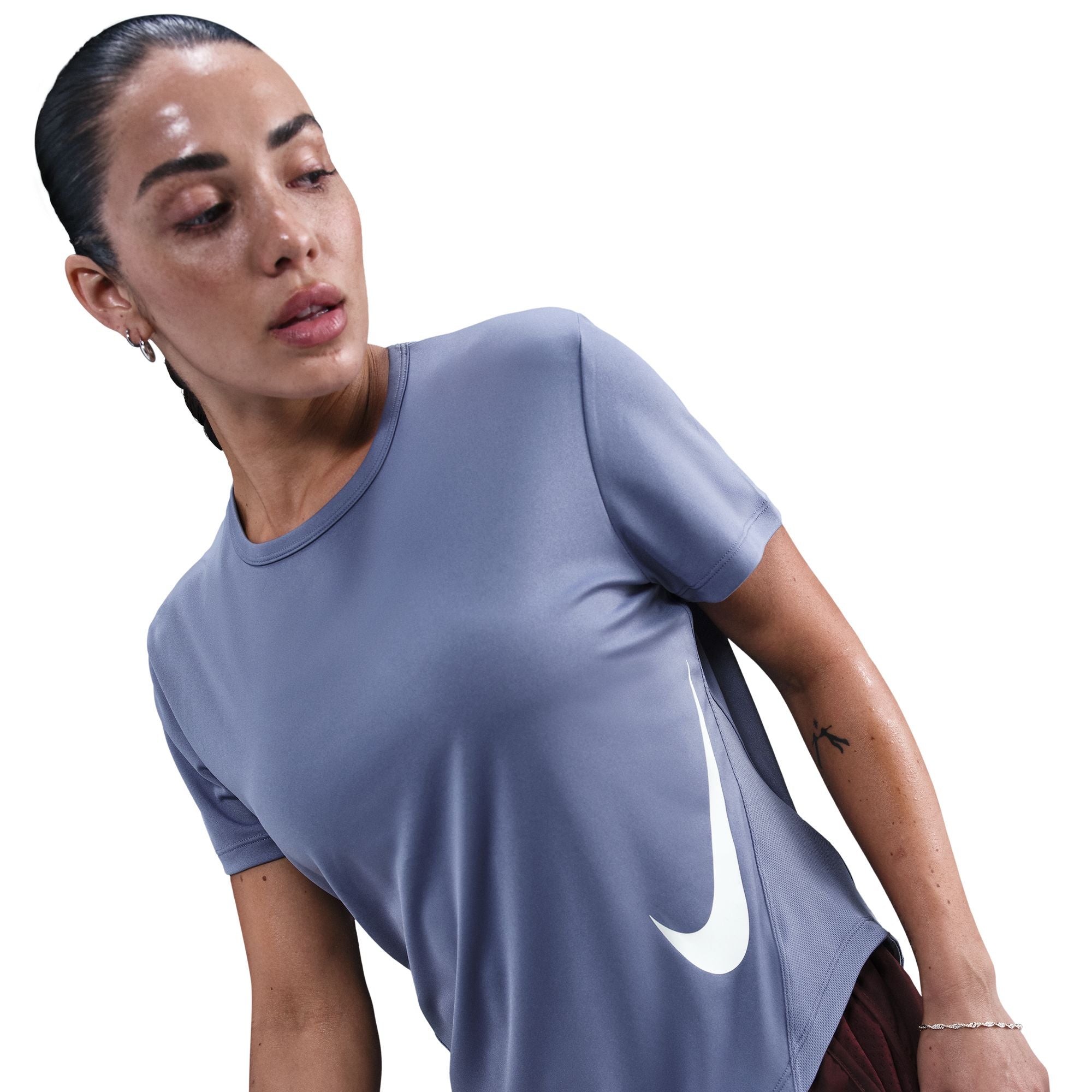 Nike Tempo Swoosh Dri-FIT Short-Sleeve Running Top World Indigo