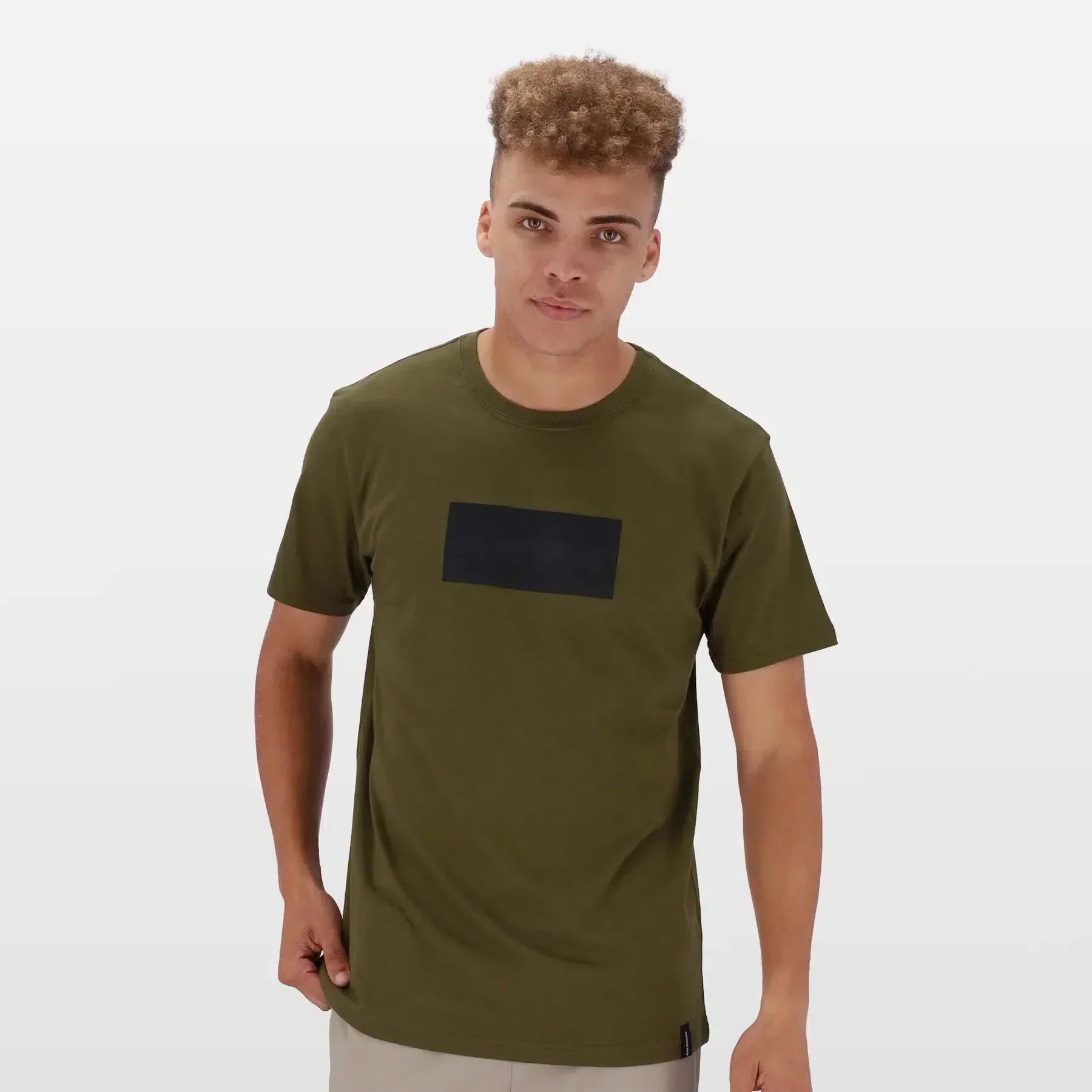 Salomon Block Out Men's Short Sleeve Cotton Tee - Breathable Graphic Print