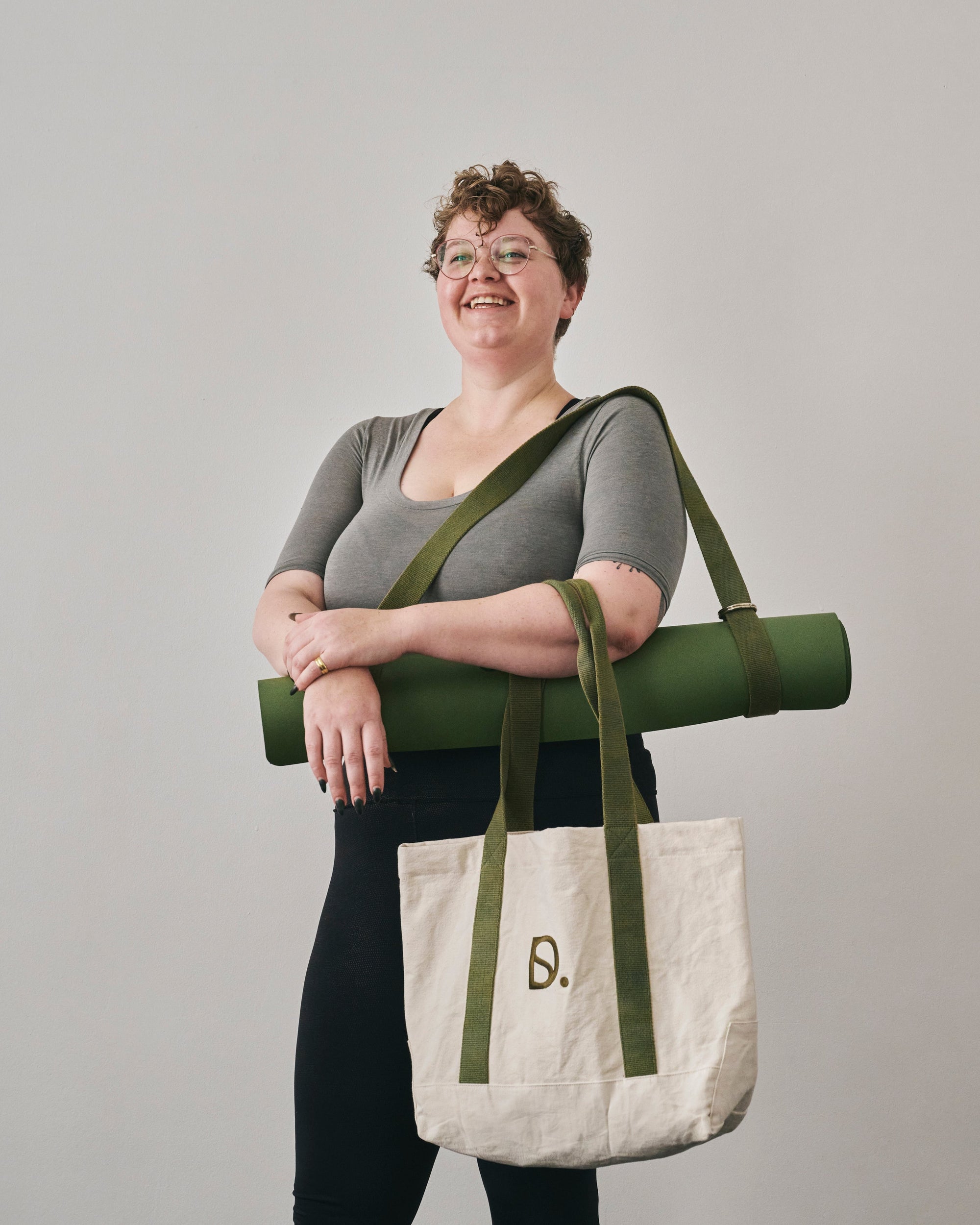 Yoga strap + mat carrier ~ Chocolate