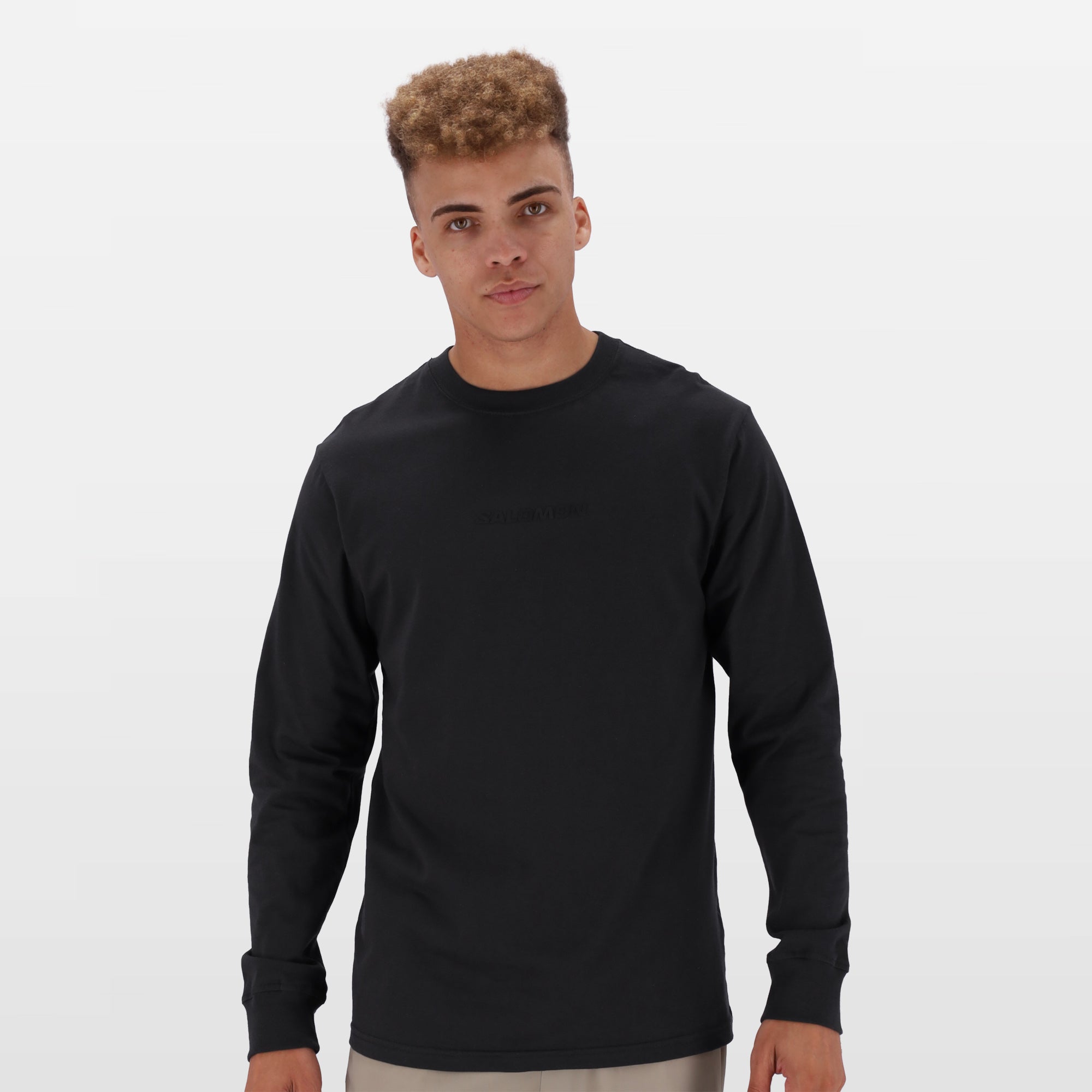 Men's Salomon Phantom Long Sleeve Emblem Graphic Outdoor Lifestyle Tee