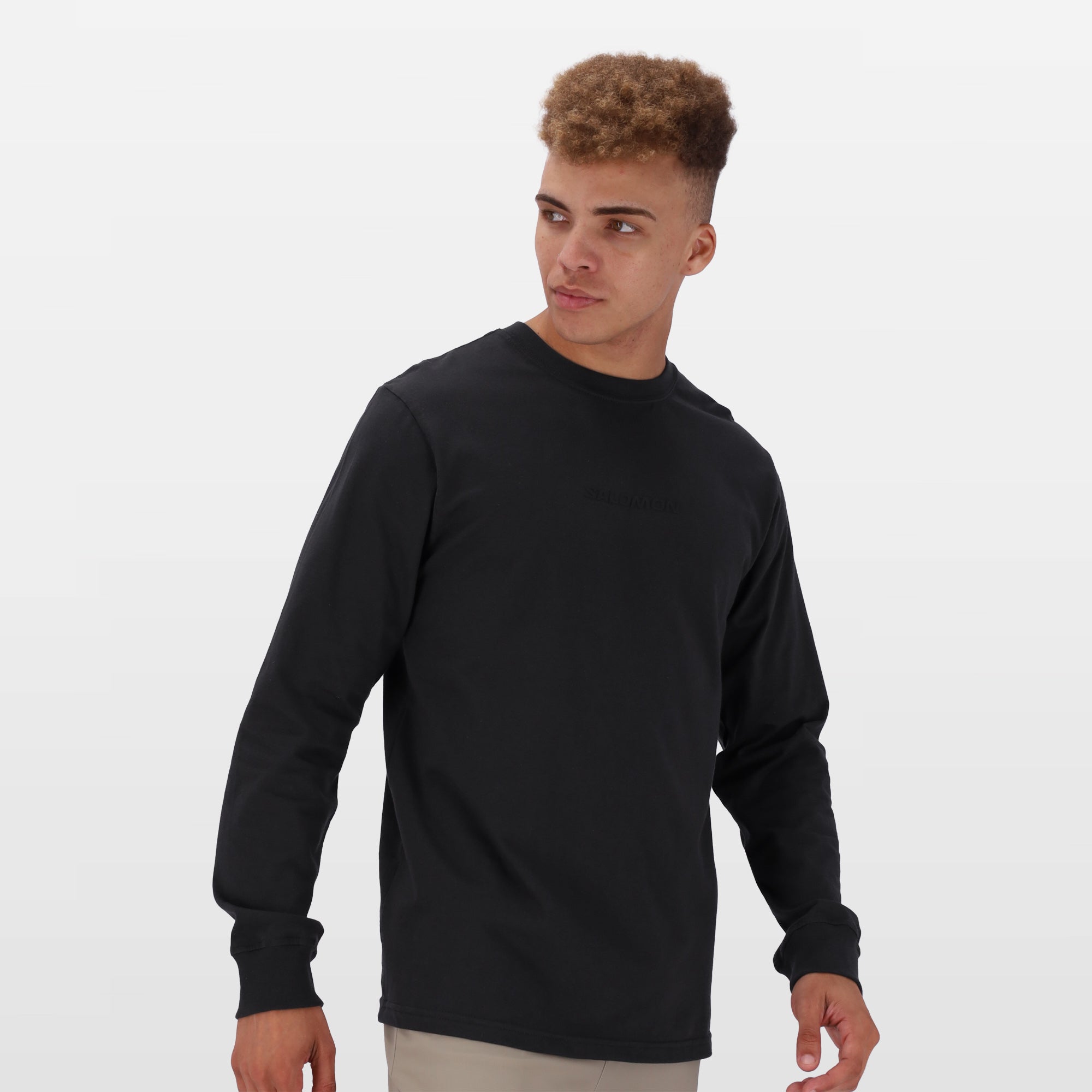 Men's Salomon Phantom Long Sleeve Emblem Graphic Outdoor Lifestyle Tee