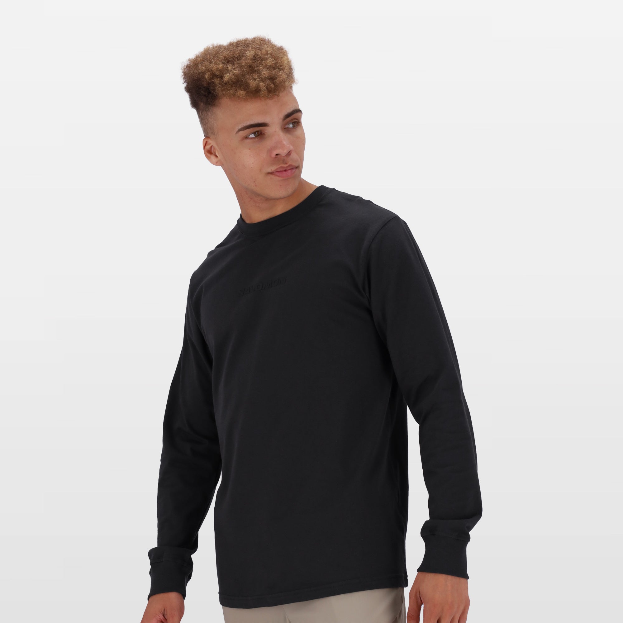 Men's Salomon Phantom Long Sleeve Emblem Graphic Outdoor Lifestyle Tee