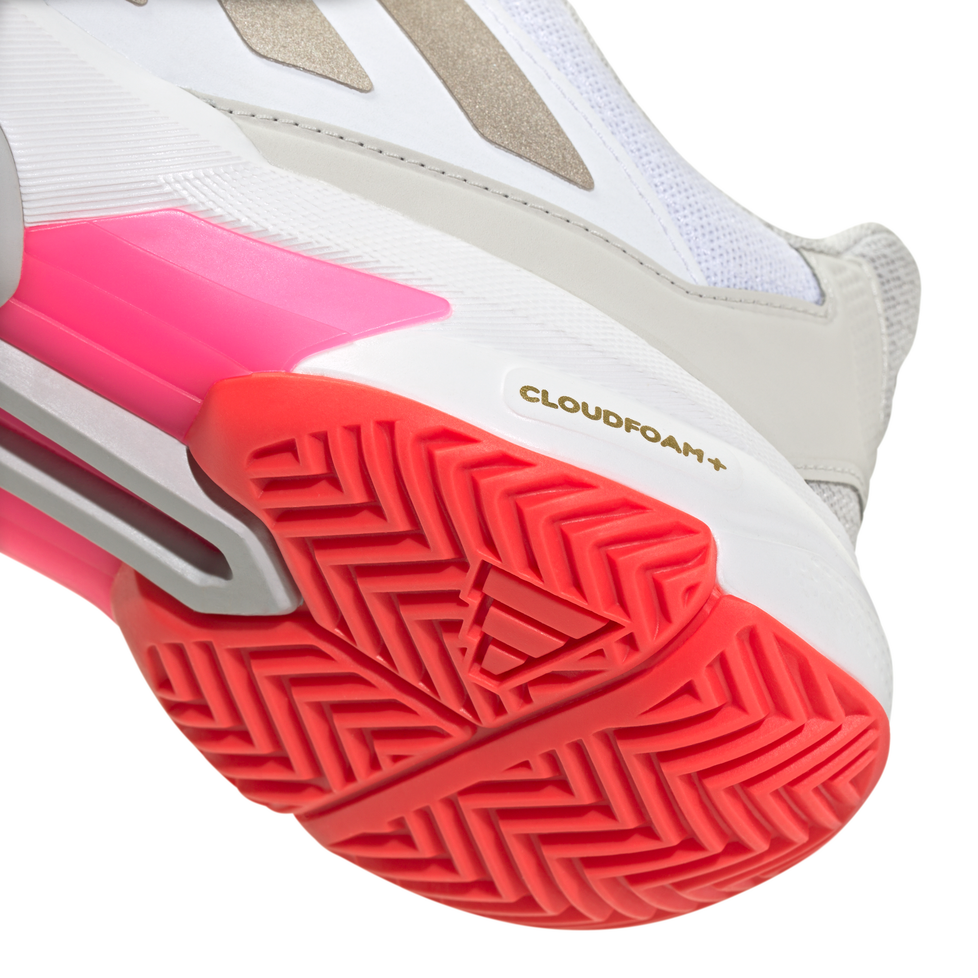 Adidas Courtjam Control 3 Tennis Shoes Cloud White / Iron Metallic